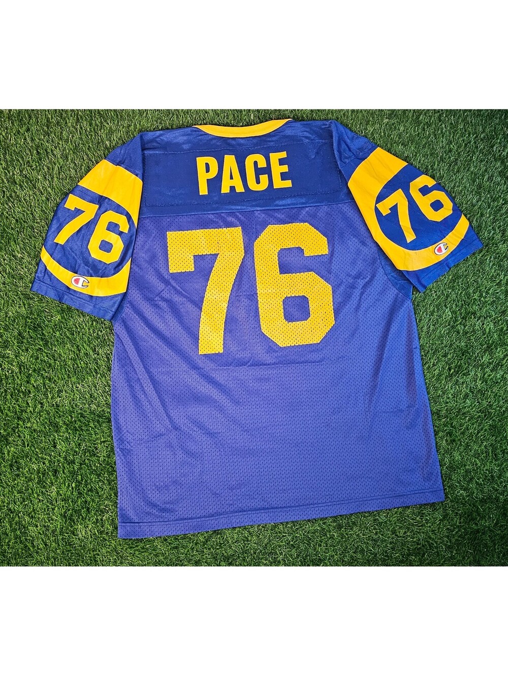 Vtg 90s Rams Orlando Pace Jersey Rare Size XL